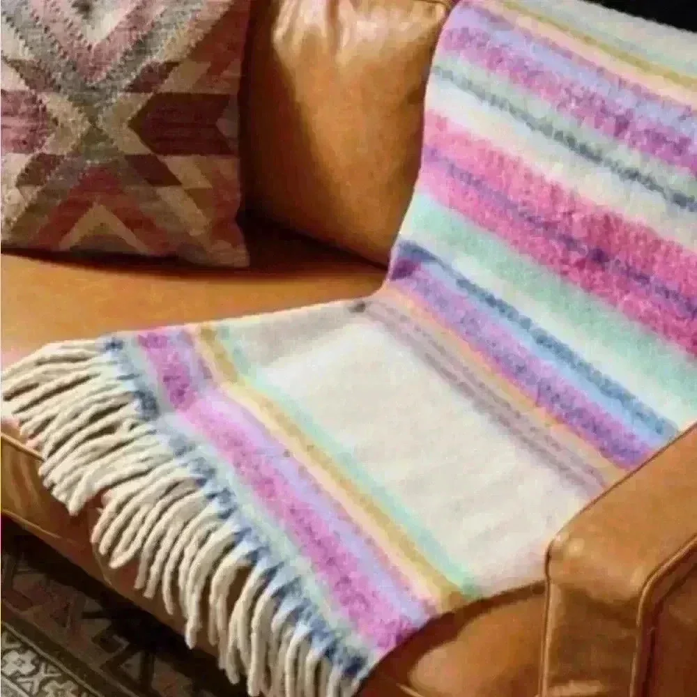 NWT Free People Fringe Throw Blanket 60”x51” (Original Shrink-wrap Packaging) - Picture 3 of 4
